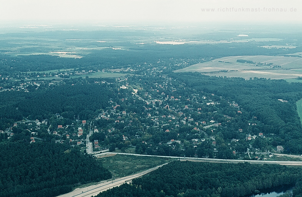 Richtfunkmast Frohnau - Blick auf Hohen-Neuendorf